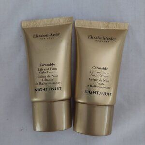 2 Elizabeth Arden ADVANCED CERAMIDE Lift and Firm Night Cream 0.5 oz 1 oz total